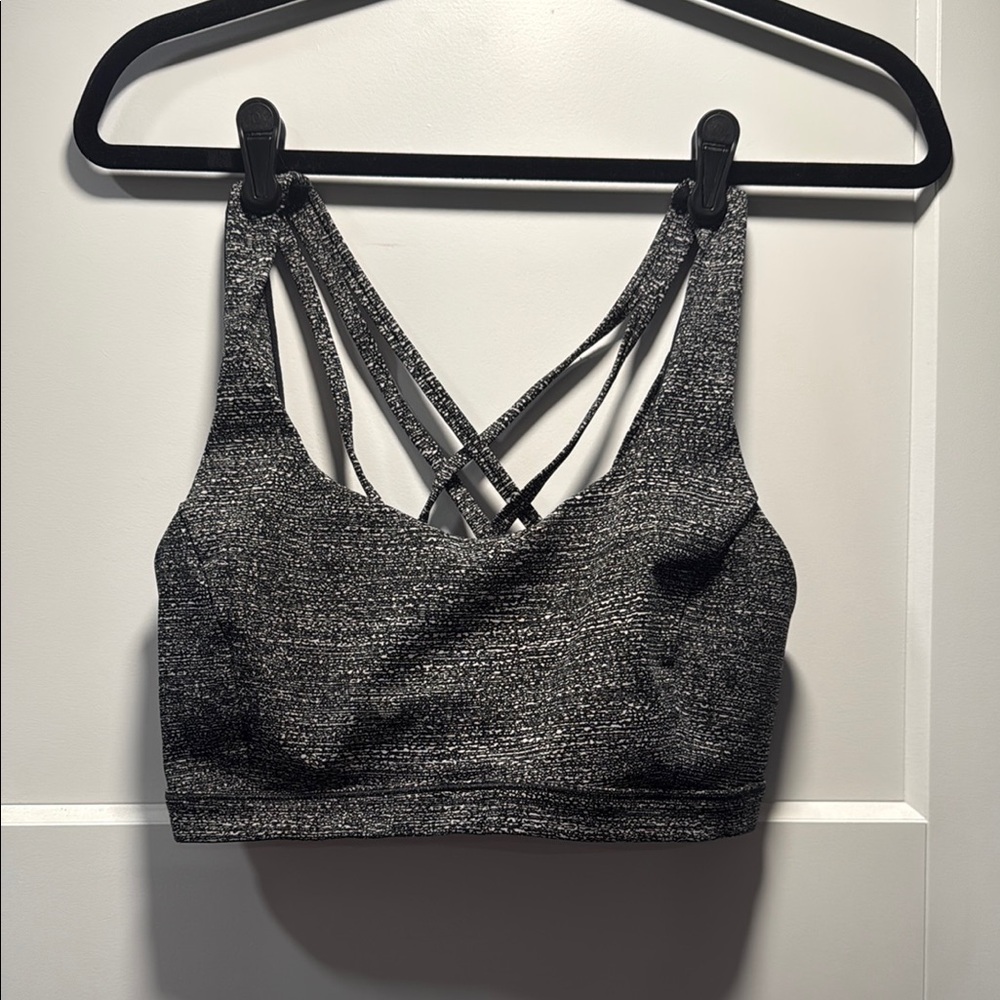 Lululemon Athletica Black and Gray Sports Bra